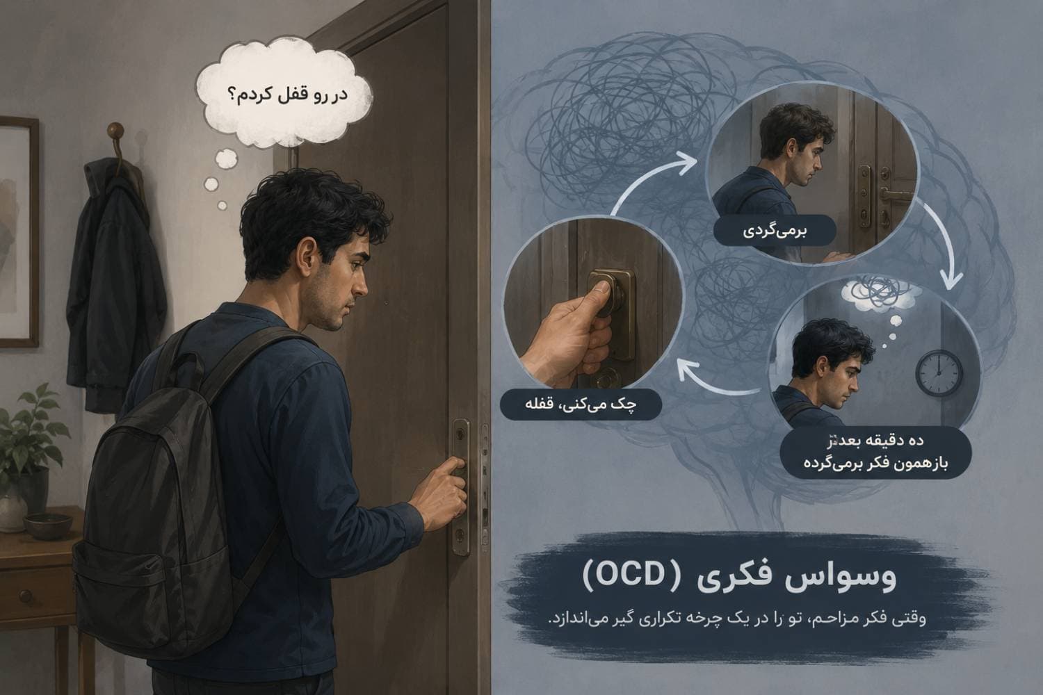 وسواس فکری OCD چیست و چه علائمی دارد